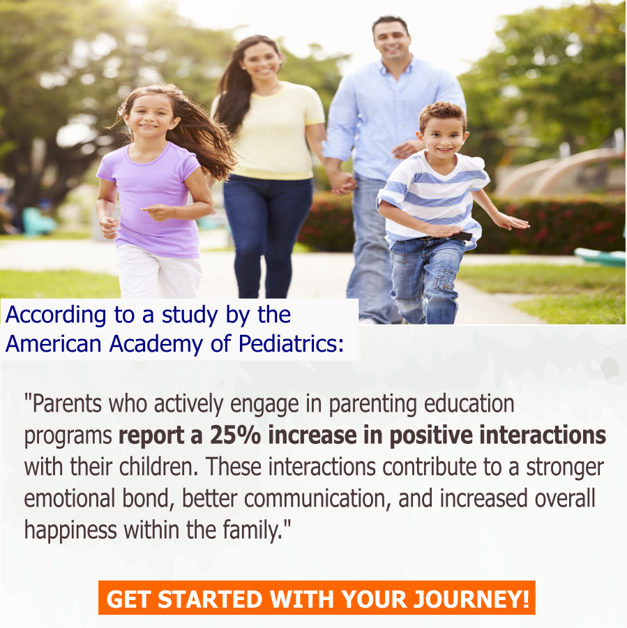 According to a study by the American Academy of Pediatrics, parents who actively engage in parenting education programs report a 25% increase in positive interactions with their children.